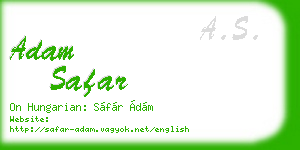 adam safar business card